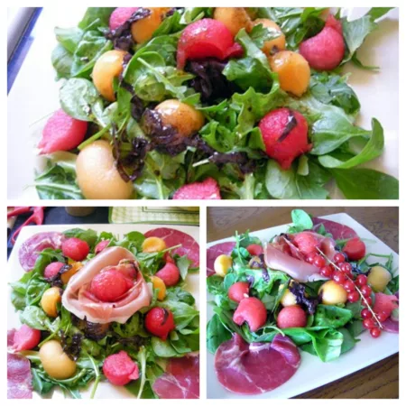 Salade fruitée à la coppa - 4