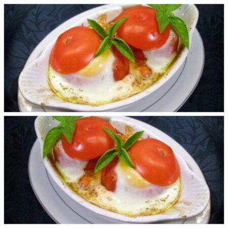 Oeufs en coques de tomates - 5