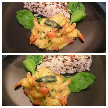 Crevettes au curry et crème de coco - 6