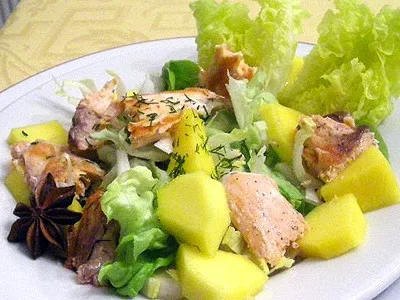 Salade exotique saumon frais - 2