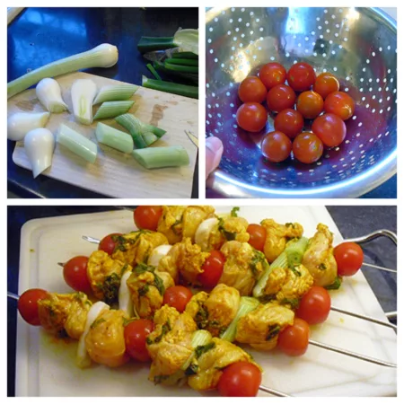 Brochettes de poulet au citron - 3