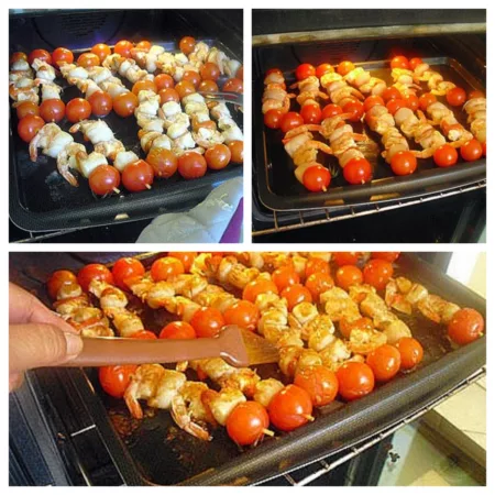 Brochettes de St Jacques et crevettes - 6