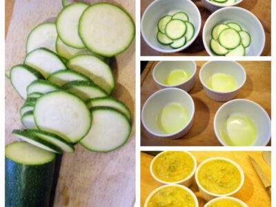 Timbales de courgettes au basilic - 5