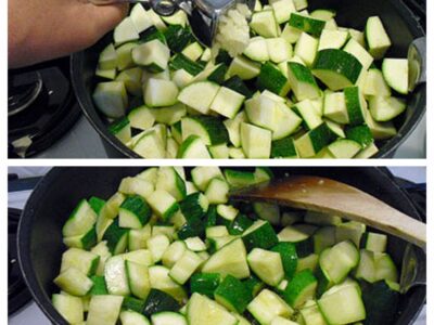 Riz aux courgettes menthe et curry - 3