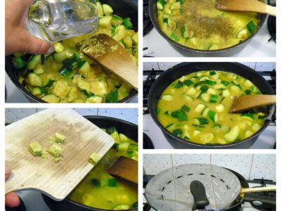 Riz aux courgettes menthe et curry - 5