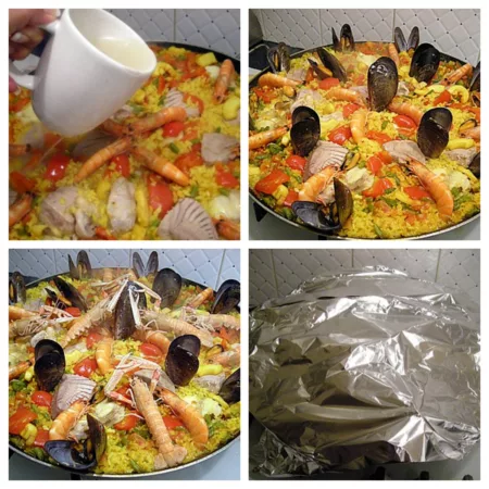 Paella poissons et fruits de mer - 11