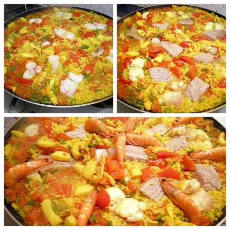 Paella poissons et fruits de mer - 10