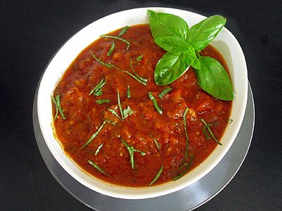 Sauce tomate au basilic - 1