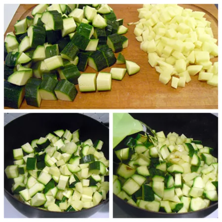 Minestrone de courgettes au basilic - 2