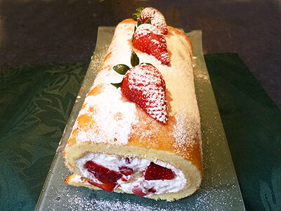 Gâteau roulé aux fraises - 12