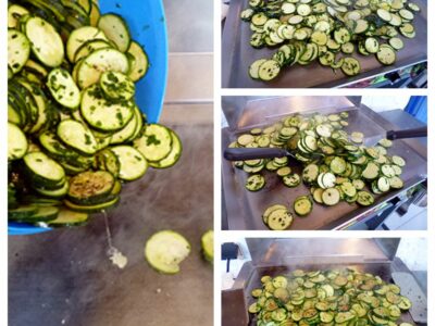 Courgettes persillées à la plancha - 4