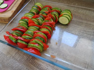 Tian de courgettes au chorizo - 3