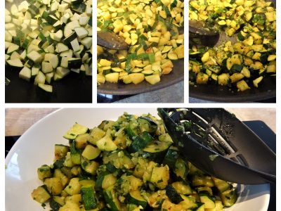 Wok de riz aux courgettes - 3