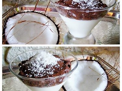 Panna cotta chocolat noix de coco - 8