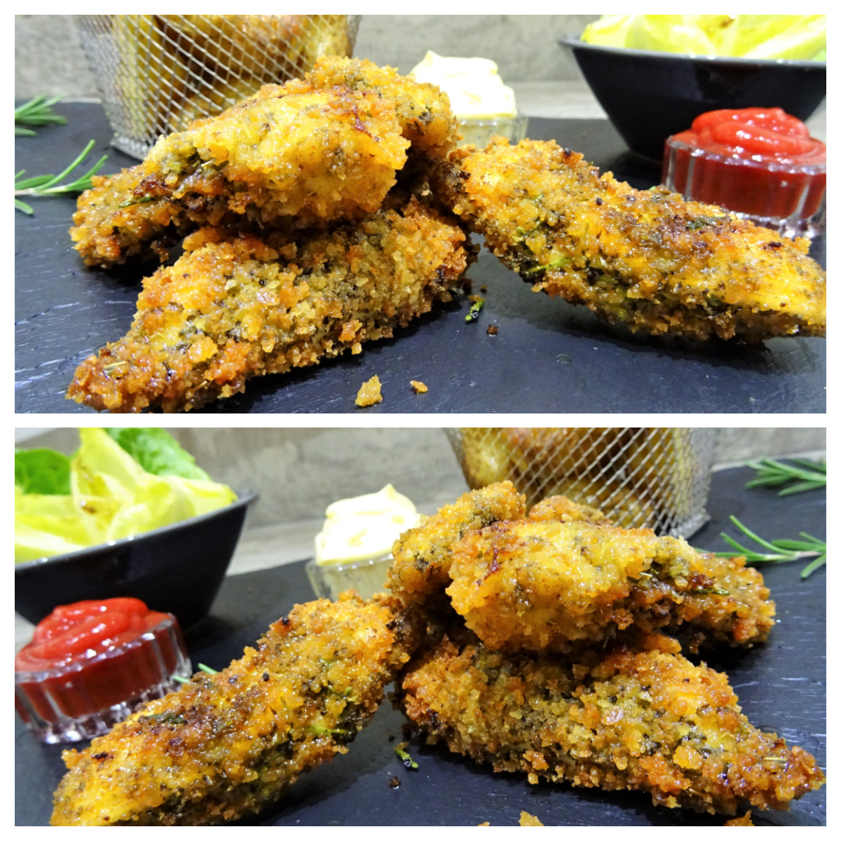 Filets De Poulet Panés Aux Herbes - La Recette Facile Par Toqués 2 Cuisine