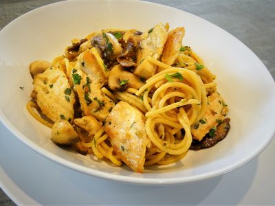 Pâtes au poulet et champignons - 8