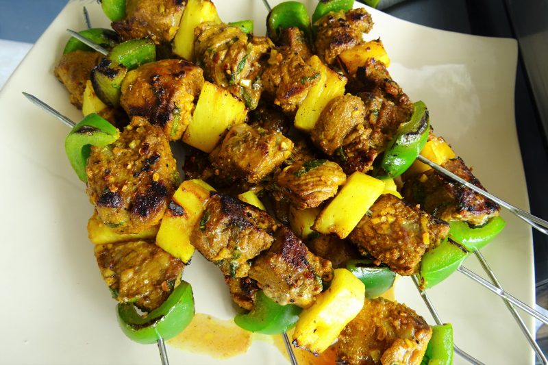 Brochettes de gigot au curry - 3