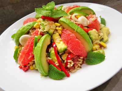 Salade de riz avocats pamplemousses - 7