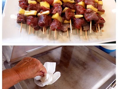 Brochettes de magret à l'ananas - 5