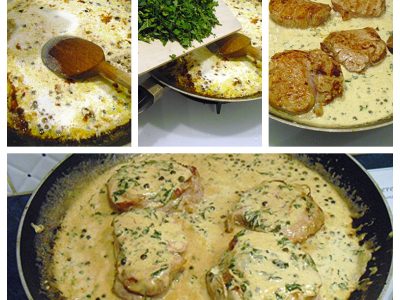 Grenadins de veau à la menthe et poivre vert - 5