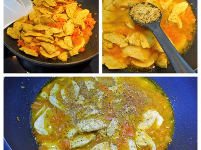 Curry de poulet aux crevettes et crème de coco - 7