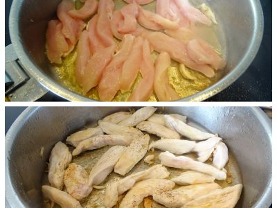 Aiguillettes de poulet aux champignons - 3