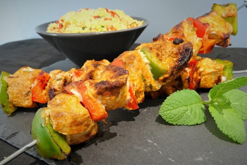 Brochettes de porc aux épices tandoori - 4