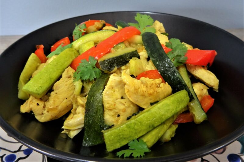 Wok de légumes au poulet - 11