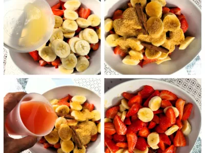 Salade de fraises et bananes - 3