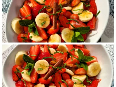 Salade de fraises et bananes - 4