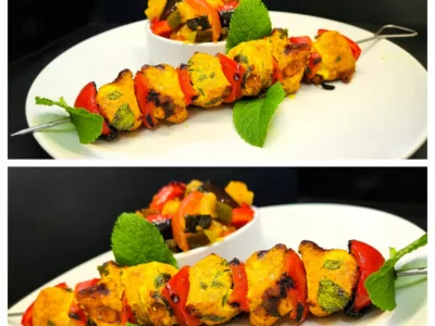 Brochettes de poulet menthe et curcuma - 6