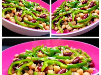 Salade de pois chiches et haricots rouges - 4